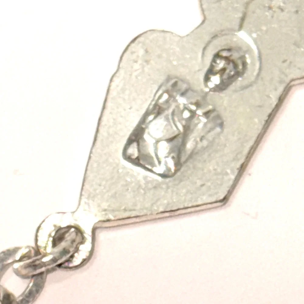 Purple Amethyst Faceted Glass Bead Rosary Silver Tone Crucifix Virgin Mary 18.5